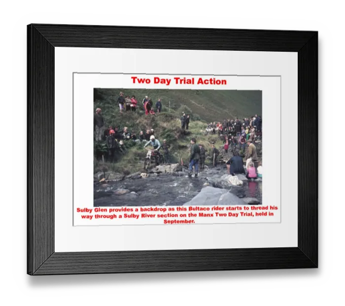 Framed Print : Manx Two Day Trial Action Framed Print : Manx Two Day Trial Action