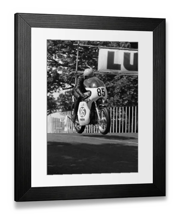 Framed Print : Keith Heckles (Honda) 1974 Production TT Framed Print : Keith Heckles (Honda) 1974 Production TT