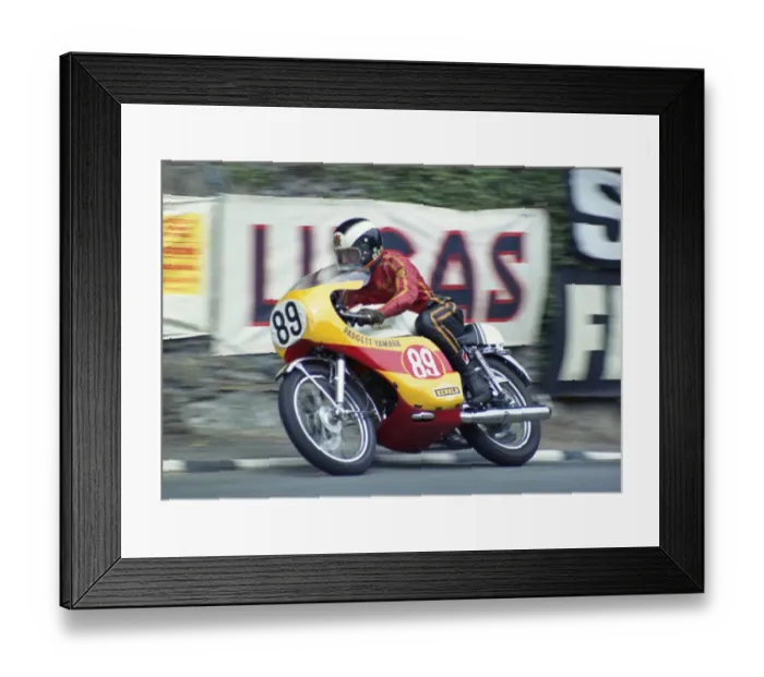 Framed Print : Peter McKinley (Padgett Yamaha) 1974 Production TT Framed Print : Peter McKinley (Padgett Yamaha) 1974 Production TT