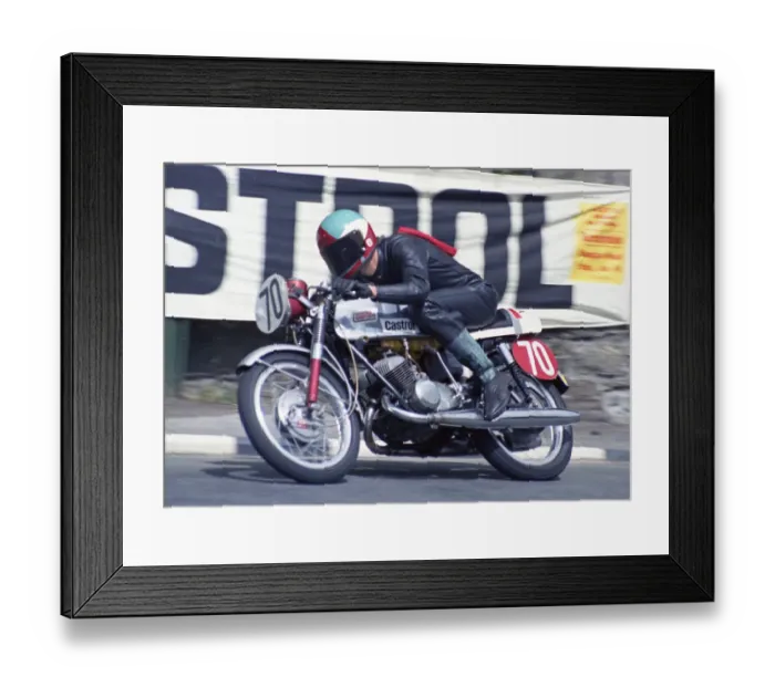 Framed Print : Rodney Gooch (Suzuki) 1974 Production TT Framed Print : Rodney Gooch (Suzuki) 1974 Production TT