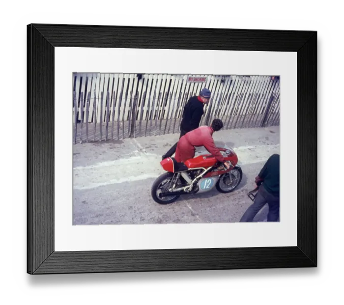 Framed Print : Franta Stastny (Jawa) 1966 Junior TT