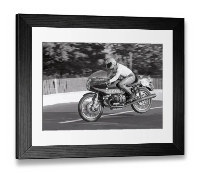 Framed Print : Martin Sharpe (BMW) 1975 Production TT Framed Print : Martin Sharpe (BMW) 1975 Production TT