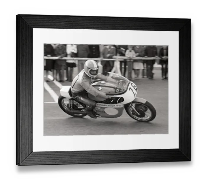 Framed Print : Malcolm Lucas (BSA) 1975 Classic TT Framed Print : Malcolm Lucas (BSA) 1975 Classic TT