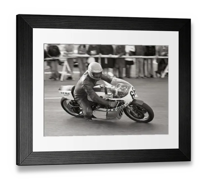 Framed Print : Peter Grove (Yamaha) 1975 Classic TT Framed Print : Peter Grove (Yamaha) 1975 Classic TT