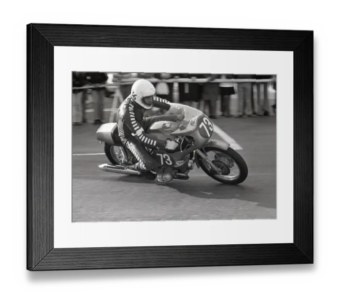 Framed Print : Helmut Dahne (BMW) 1975 Production TT