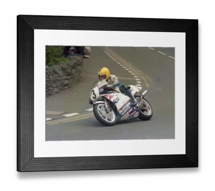 Framed Print : Joey Dunlop (Honda) 1986 Formula One TT
