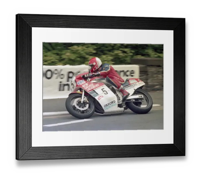Framed Print : Trevor Nation (Suzuki) 1986 Formula One TT Framed Print : Trevor Nation (Suzuki) 1986 Formula One TT