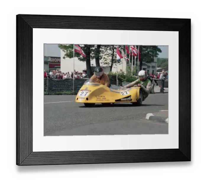 Framed Print : Keith Brown & David Hedison (Windle Yamaha) 1986 Sidecar TT Framed Print : Keith Brown & David Hedison (Windle Yamaha) 1986 Sidecar TT