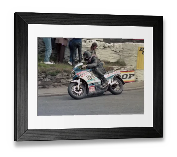 Framed Print : Hans Peter Hermann (Suzuki) 1986 Formula One TT Framed Print : Hans Peter Hermann (Suzuki) 1986 Formula One TT