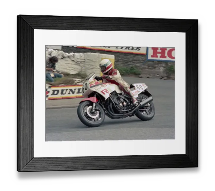 Framed Print : Roger Finch (Yamaha) 1986 Formula One TT Framed Print : Roger Finch (Yamaha) 1986 Formula One TT