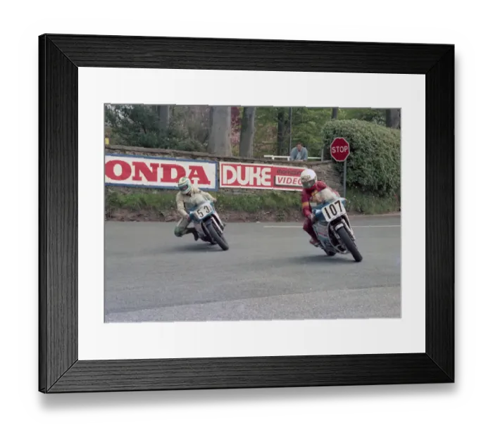 Framed Print : Alan Batson & John Raybould (Suzuki) 1986 Formula One TT Framed Print : Alan Batson & John Raybould (Suzuki) 1986 Formula One TT