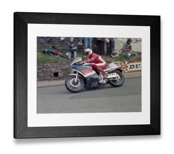 Framed Print : Gerd Bilger (Suzuki) 1986 Formula One TT Framed Print : Gerd Bilger (Suzuki) 1986 Formula One TT