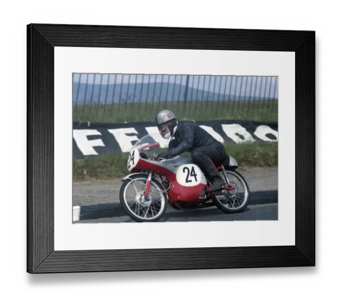 Framed Print : Dennis Trollope (Honda) 1967 50cc TT Framed Print : Dennis Trollope (Honda) 1967 50cc TT