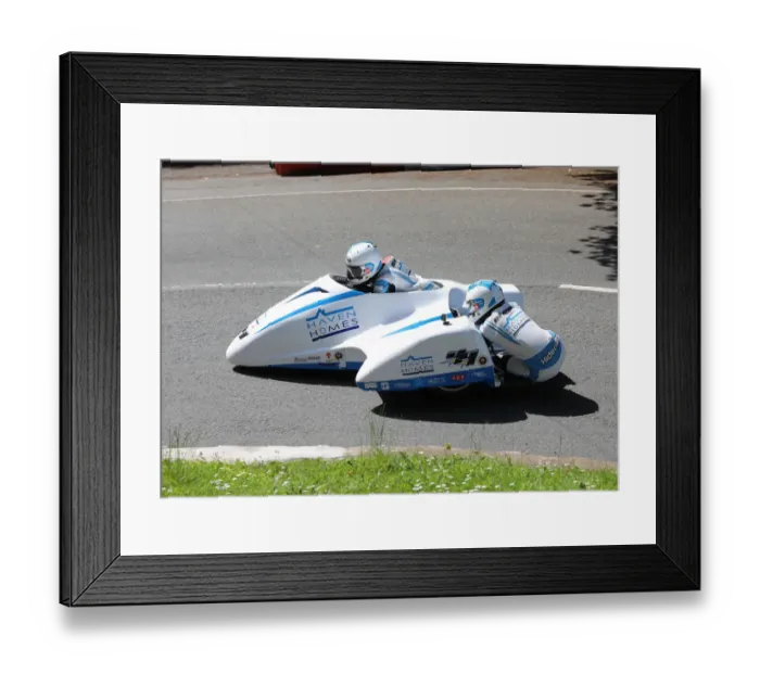 Framed Print : Ryan Crowe & Callum Crowe (Triumph) 2019 Sidecar TT Framed Print : Ryan Crowe & Callum Crowe (Triumph) 2019 Sidecar TT