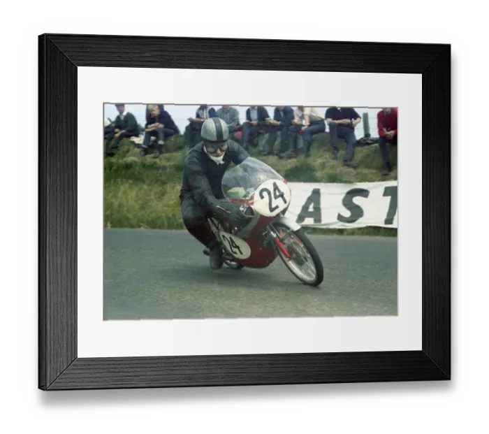 Framed Print : Dennis Trollope (Honda) 1967 50cc TT Framed Print : Dennis Trollope (Honda) 1967 50cc TT