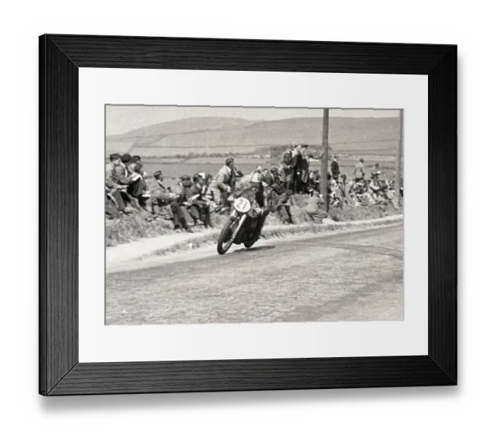 Framed Print : Johnny Lockett (Norton) 1951 Senior TT Framed Print : Johnny Lockett (Norton) 1951 Senior TT