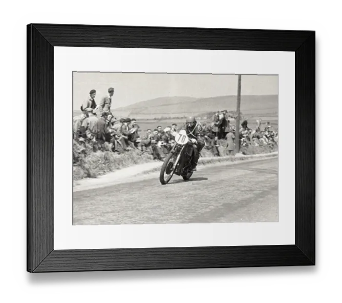 Framed Print : Charlie Gray (AJS) 1951 Senior TT Framed Print : Charlie Gray (AJS) 1951 Senior TT
