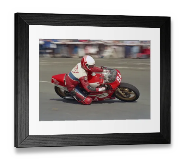 Framed Print : Mike Hose (Yamaha) 1987 Newcomers Manx Grand Prix Framed Print : Mike Hose (Yamaha) 1987 Newcomers Manx Grand Prix
