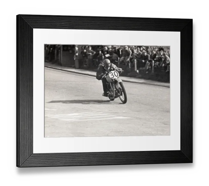 Framed Print : E B Harvey (BSA) 1949 Junior Manx Grand Prix Framed Print : E B Harvey (BSA) 1949 Junior Manx Grand Prix
