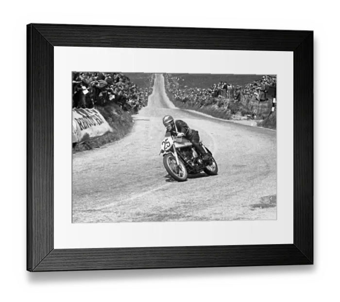 Framed Print : Frank Norris (FAN Norton) 1953 Senior TT Framed Print : Frank Norris (FAN Norton) 1953 Senior TT