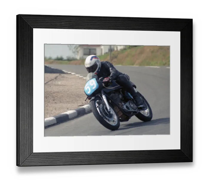 Framed Print : Pete Brown (AJS) 1989 Junior Classic Manx Grand Prix Framed Print : Pete Brown (AJS) 1989 Junior Classic Manx Grand Prix