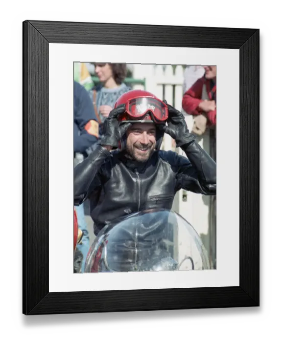 Framed Print : Bill Swallow (Seeley) 1989 Senior Classic Manx Grand Prix Framed Print : Bill Swallow (Seeley) 1989 Senior Classic Manx Grand Prix