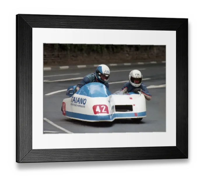 Framed Print : Michael Staiano & Peter Holmes (Jacobs) 1996 Sidecar TT Framed Print : Michael Staiano & Peter Holmes (Jacobs) 1996 Sidecar TT
