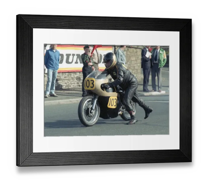 Framed Print : Bob Biddulph (Seeley) 1989 Senior Classic Manx Grand Prix Framed Print : Bob Biddulph (Seeley) 1989 Senior Classic Manx Grand Prix