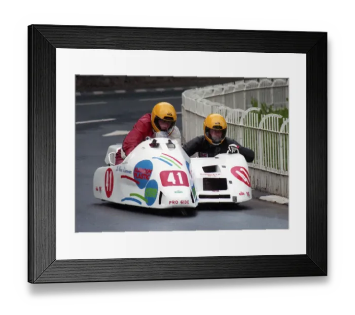 Framed Print : Michael Jacques-Jean & Gerad Barbe (Baker Honda) 1996 Sidecar TT Framed Print : Michael Jacques-Jean & Gerad Barbe (Baker Honda) 1996 Sidecar TT
