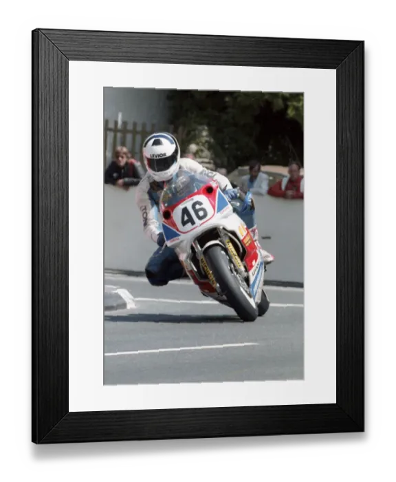 Framed Print : Toni Rechberger (Yamaha) 1991 Formula One TT Framed Print : Toni Rechberger (Yamaha) 1991 Formula One TT