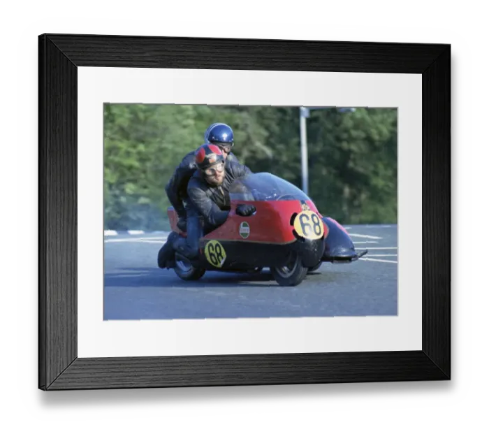 Framed Print : Bob Beales & P Meehan (Triumph) 1972 750 Sidecar TT Framed Print : Bob Beales & P Meehan (Triumph) 1972 750 Sidecar TT