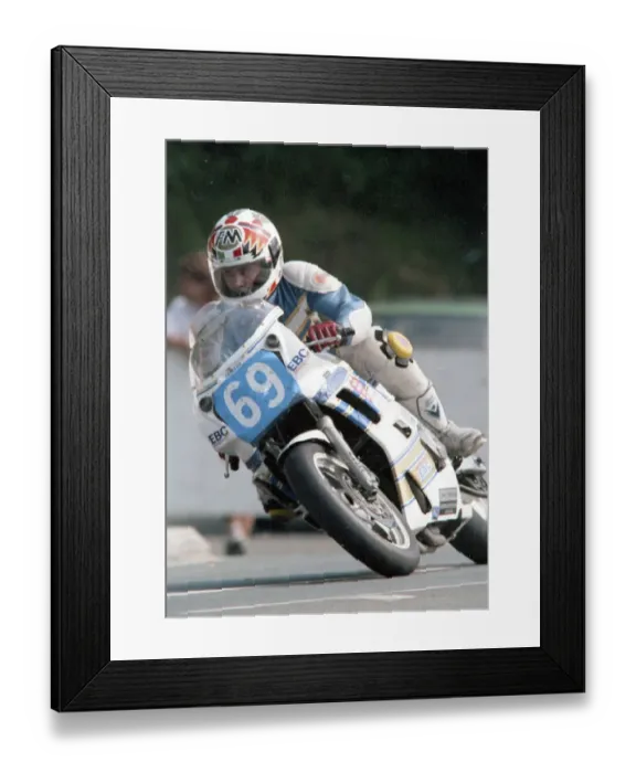 Framed Print : Scott Richardson (Yamaha) 1993 Junior Manx Grand Prix Framed Print : Scott Richardson (Yamaha) 1993 Junior Manx Grand Prix
