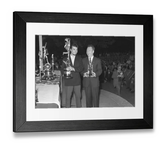 Framed Print : Chris Vincent & Eric Bliss 1962 Sidecar TT Framed Print : Chris Vincent & Eric Bliss 1962 Sidecar TT