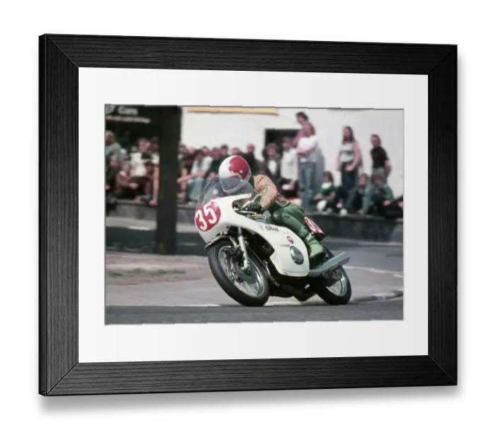 Framed Print : Joe Lindsay (Kawasaki) 1976 Production TT Framed Print : Joe Lindsay (Kawasaki) 1976 Production TT