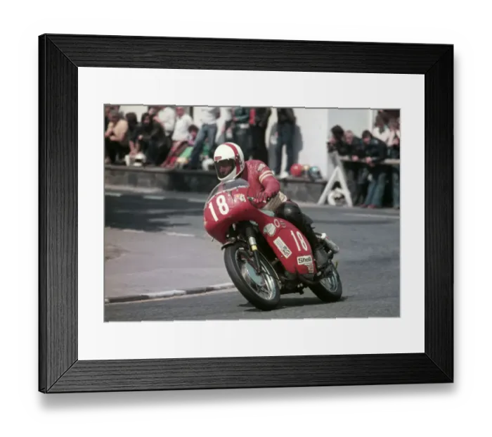 Framed Print : Dennis McMillan (Triumph) 1976 Production TT Framed Print : Dennis McMillan (Triumph) 1976 Production TT