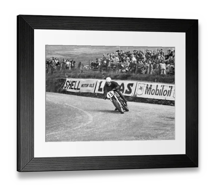 Framed Print : Bill Doran (AJS) 1951 Junior TT Framed Print : Bill Doran (AJS) 1951 Junior TT
