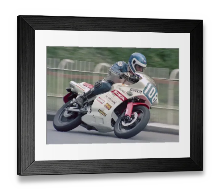 Framed Print : Chris Faulkner (Honda) 1986 Production D TT Framed Print : Chris Faulkner (Honda) 1986 Production D TT