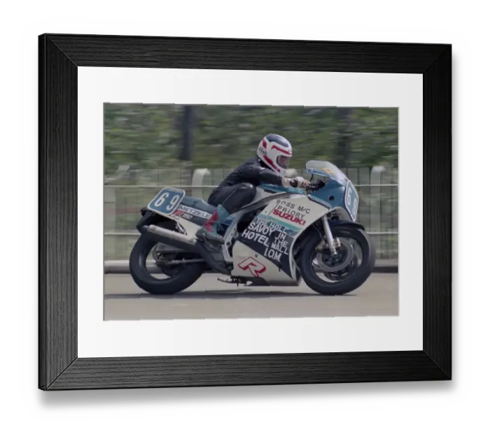 Framed Print : Joey O Driscoll (Suzuki) 1986 Production B TT Framed Print : Joey O Driscoll (Suzuki) 1986 Production B TT