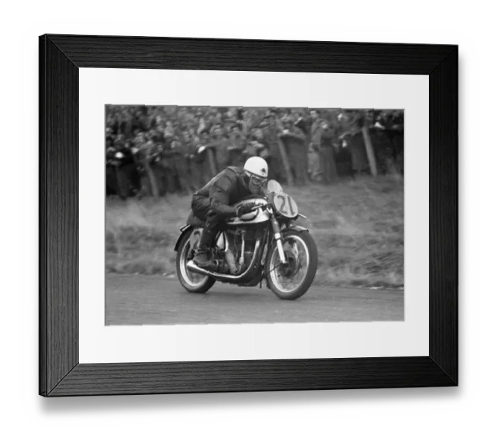 Framed Print : Bob Rowbottom (Norton) 1954 Cadwell Park Framed Print : Bob Rowbottom (Norton) 1954 Cadwell Park