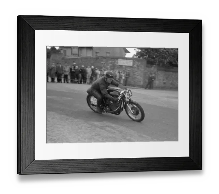 Framed Print : Mick Miller (AJS) 1960 Senior Southern 100 Framed Print : Mick Miller (AJS) 1960 Senior Southern 100