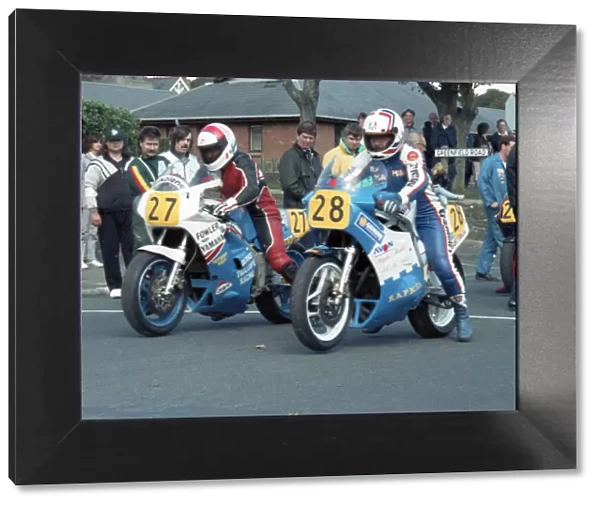 Justin Urch (Yamaha) & Mark Livingston (Suzuki) 1989 Senior Manx Grand Prix