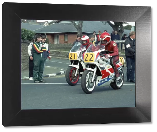 Andy Knowles (Yamaha) & Greg Broughton (Yamaha) 1989 Senior Manx Grand Prix