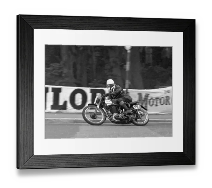Framed Print : Angus Herbert (Norton) 1950 Senior Clubman TT Framed Print : Angus Herbert (Norton) 1950 Senior Clubman TT