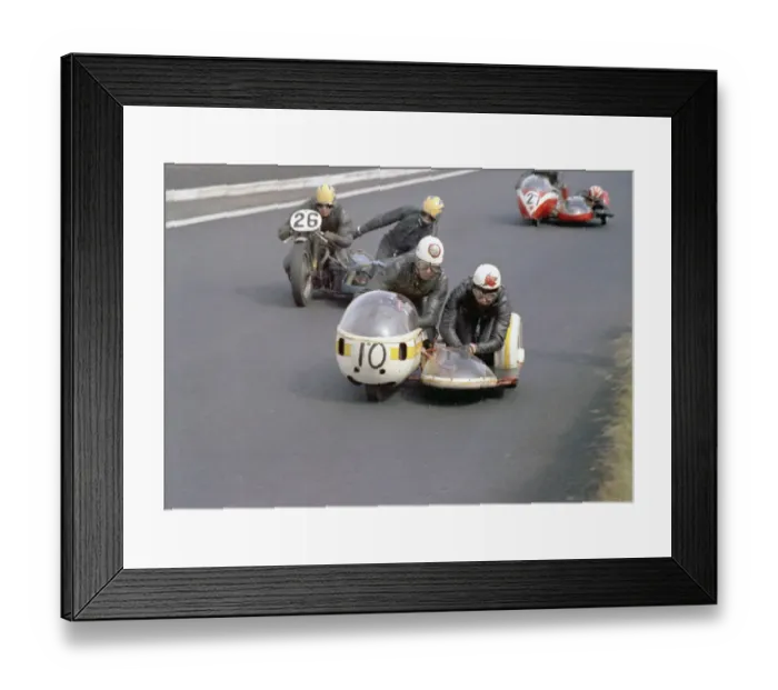 Framed Print : Bob Kewley & ? (Rumble, 10) J A Fox & ? (Triumph) 1969 Southern 100 Framed Print : Bob Kewley & ? (Rumble, 10) J A Fox & ? (Triumph) 1969 Southern 100