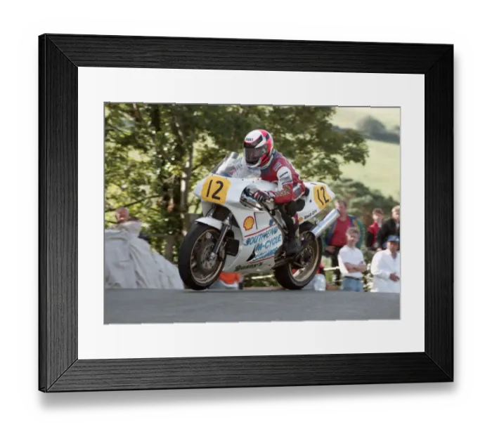Framed Print : Terry Young (Honda) 1993 Newcomers Manx Grand Prix Framed Print : Terry Young (Honda) 1993 Newcomers Manx Grand Prix