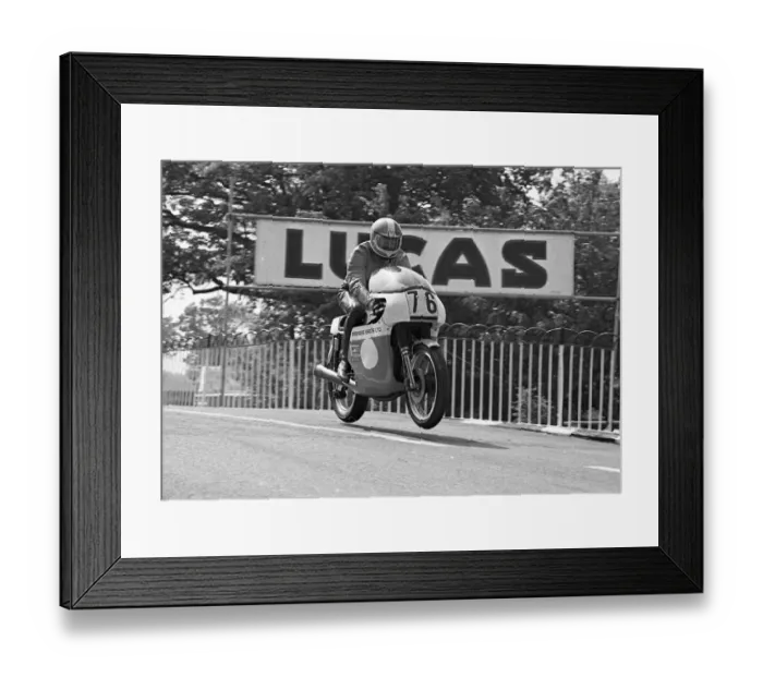Framed Print : Malcolm Lucas (Beebee BSA) 1975 Classic TT Framed Print : Malcolm Lucas (Beebee BSA) 1975 Classic TT