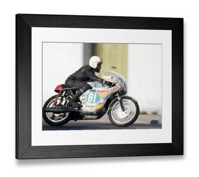 Framed Print : Nev Watts (Honda) 1975 Junior TT Framed Print : Nev Watts (Honda) 1975 Junior TT