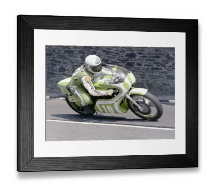 Framed Print : Mick Grant (Kawasaki) 1978 Junior TT Framed Print : Mick Grant (Kawasaki) 1978 Junior TT