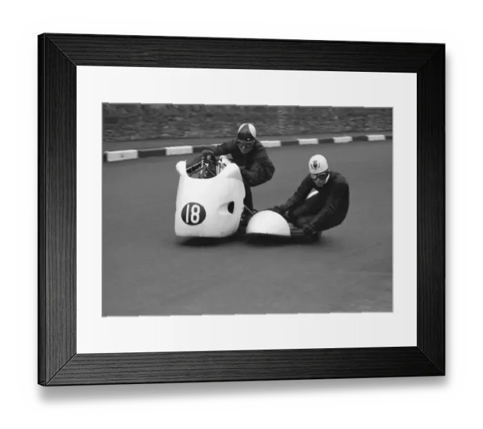 Framed Print : Jim Bollington & C F Campbell (Triumph) 1961 Sidecar TT Framed Print : Jim Bollington & C F Campbell (Triumph) 1961 Sidecar TT