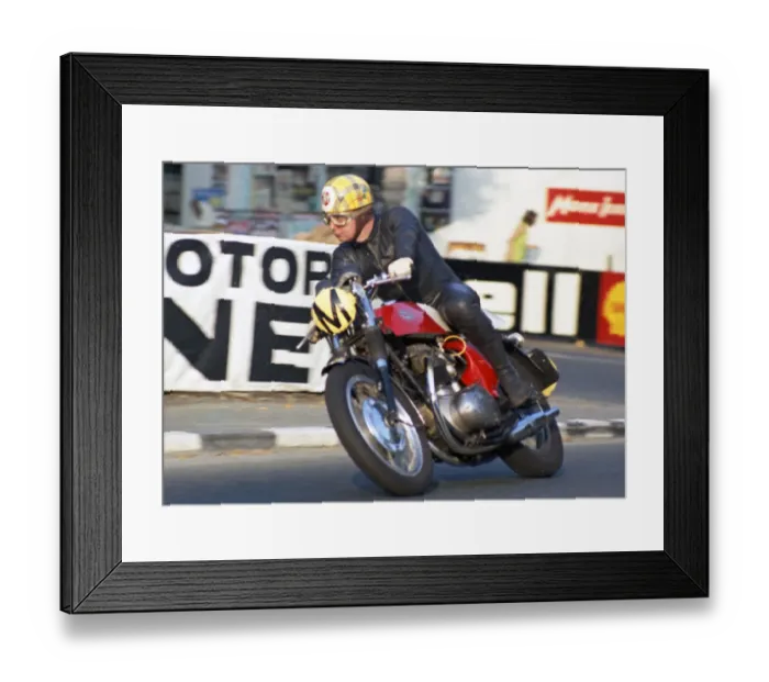 Framed Print : Randall Cowell (BSA) Travelling Marshal 1968 Manx Grand Prix Framed Print : Randall Cowell (BSA) Travelling Marshal 1968 Manx Grand Prix